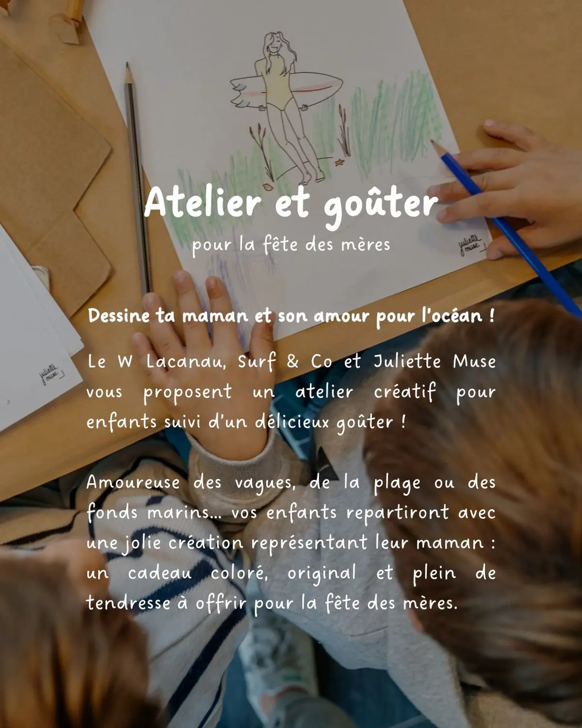 Atelier dessin et goûter spécial fête des mères