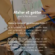 Atelier dessin et goûter spécial fête des mères