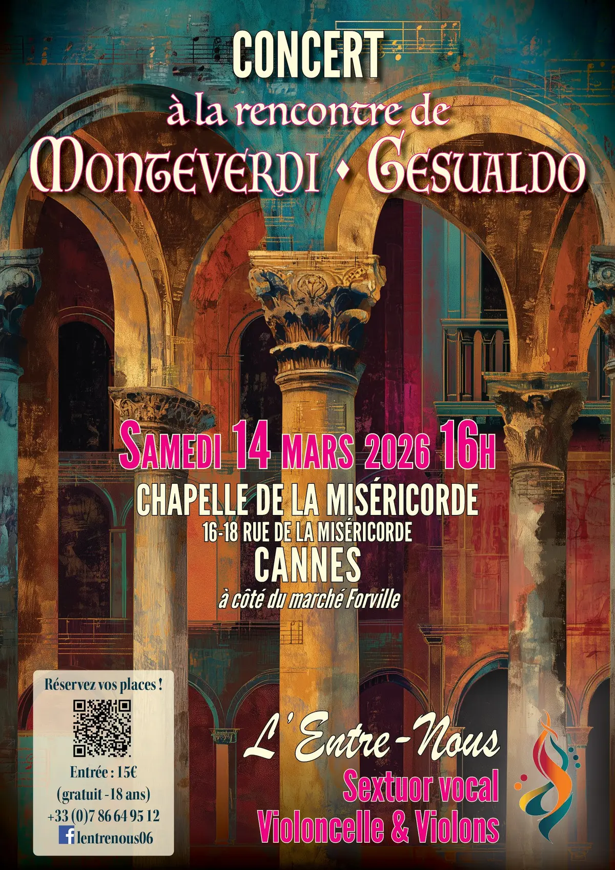 Concert à la rencontre de Monteverdi et Gesualdo