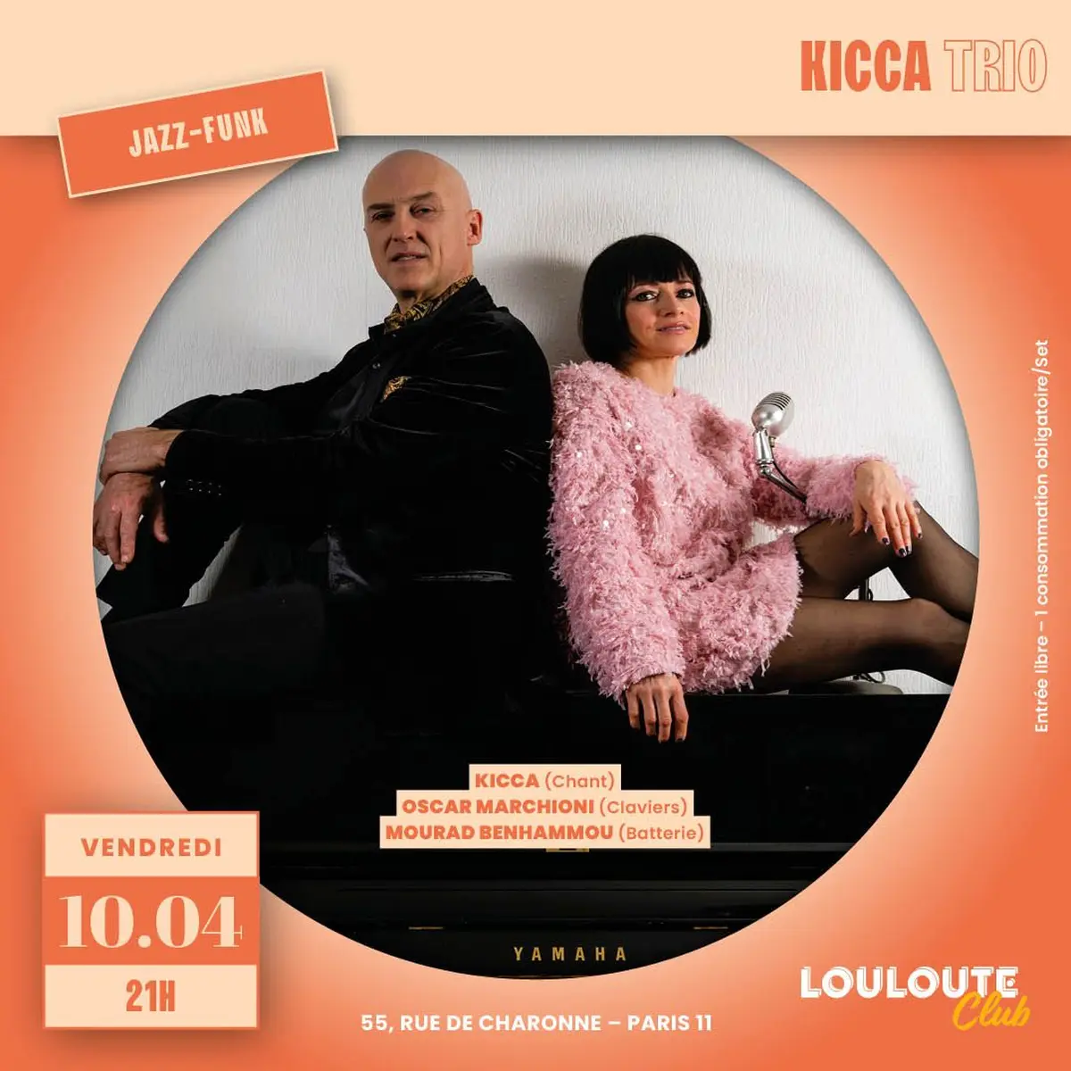 Kicca & Oscar Marchioni trio - Concert Jazz/Funk