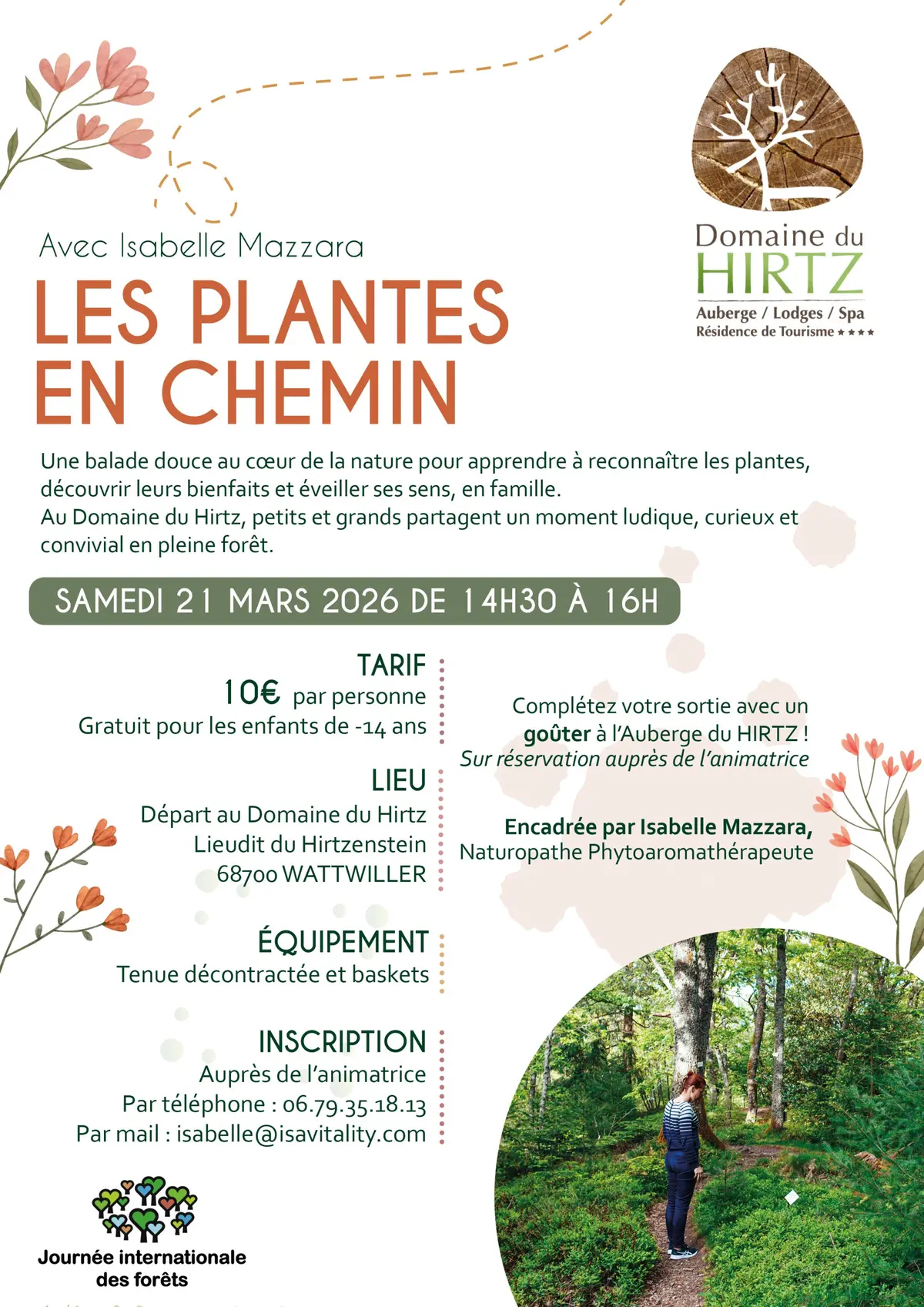 Balade familiale Les plantes en chemin avec Isabelle Mazzara 