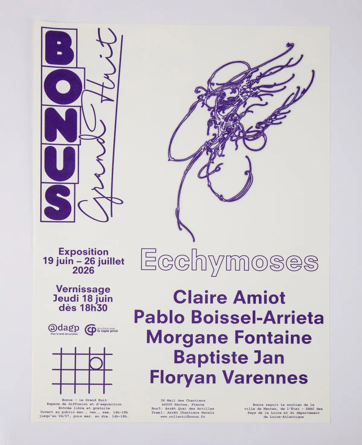 Ecchymoses, une exposition collective au Grand Huit