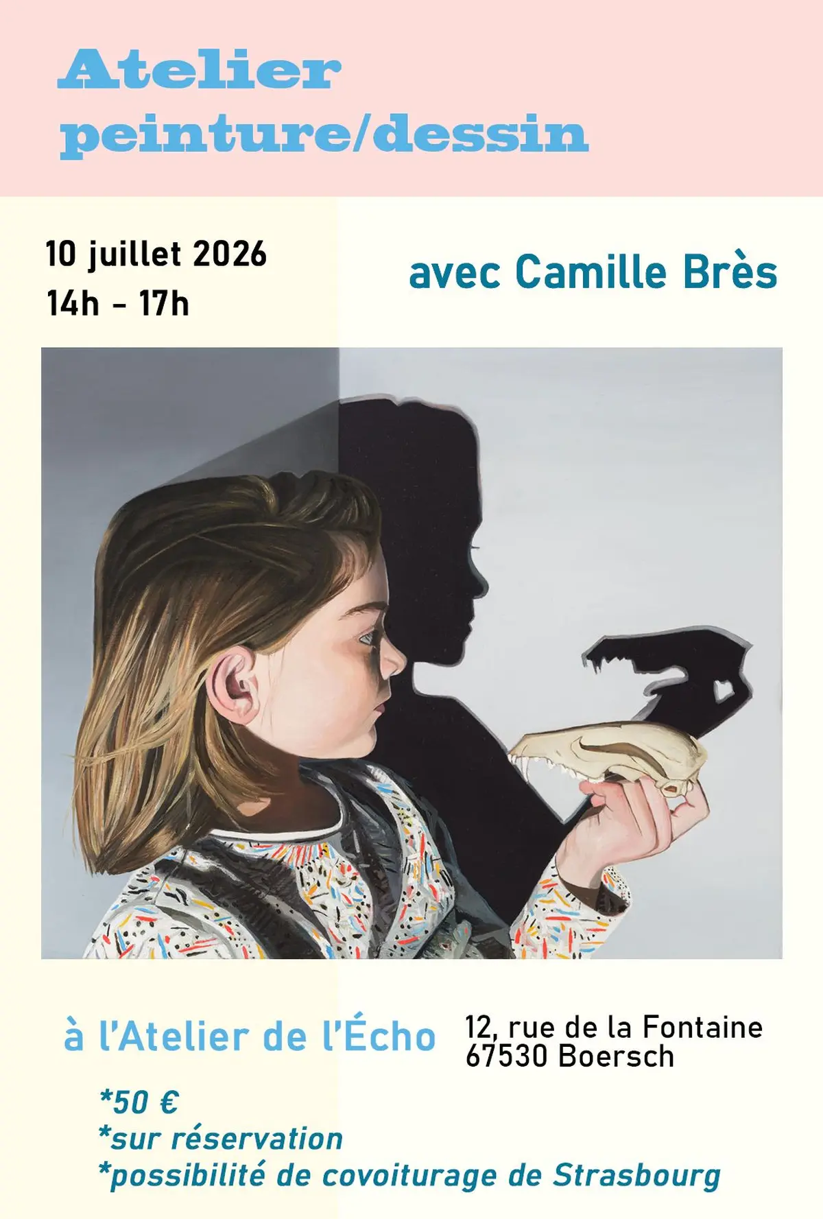 Atelier de Peinture / Dessin - 10 juillet 2026 - avec Camille Brès