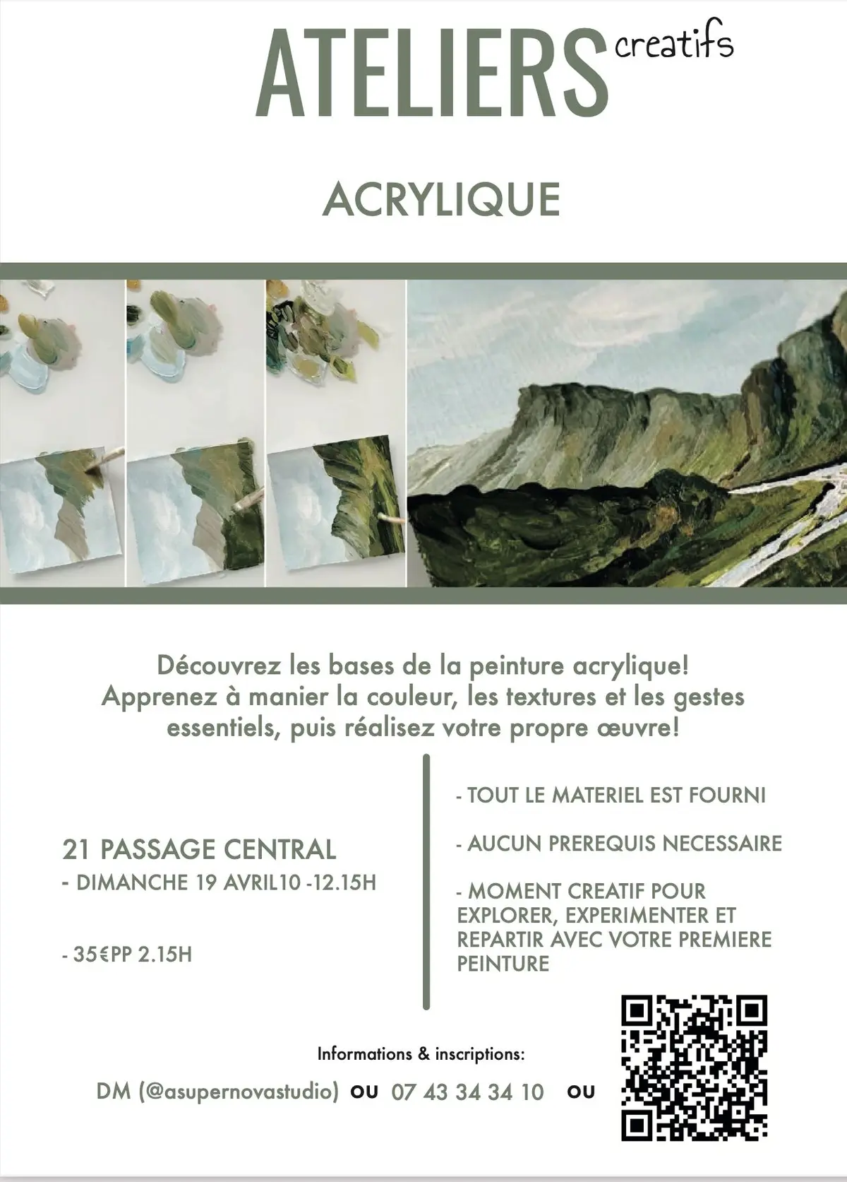 Atelier Creatif Acrylique - initiation