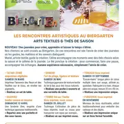Les rencontres artistiques au Biergarten - ARTS TEXTILES & THÉS DE SAISON