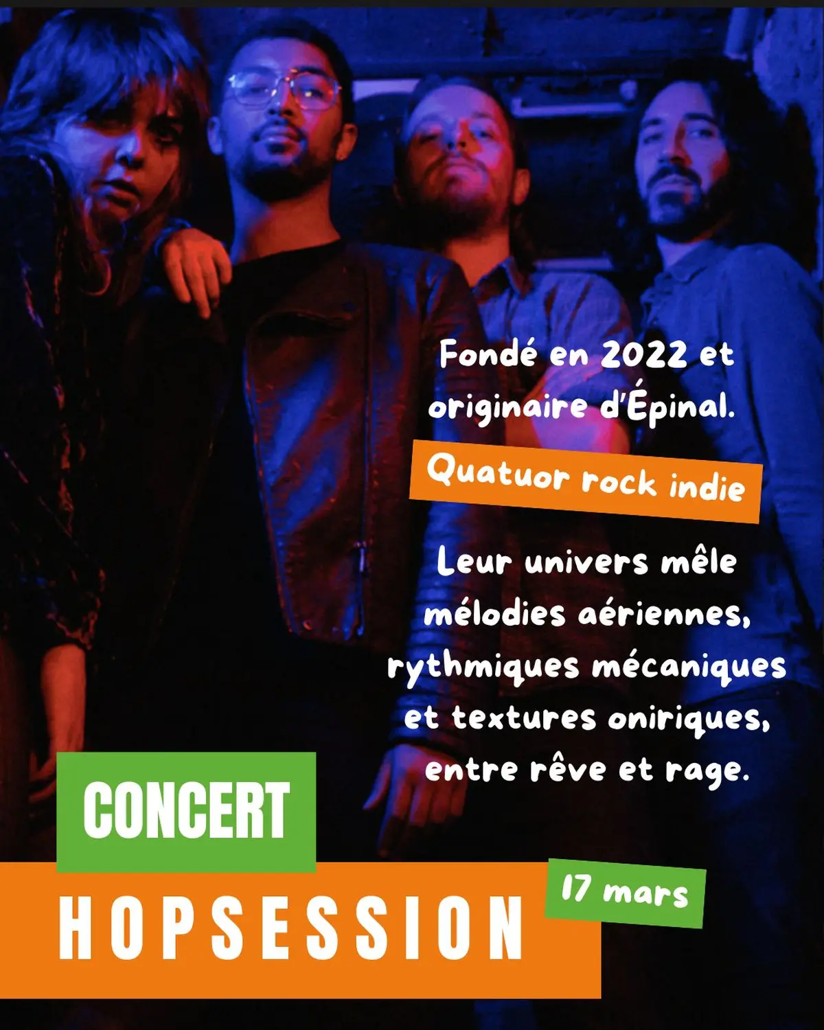 Concert HopSession entrée gratuite - Saint Patrick - Happy Hour Bar et Escalade