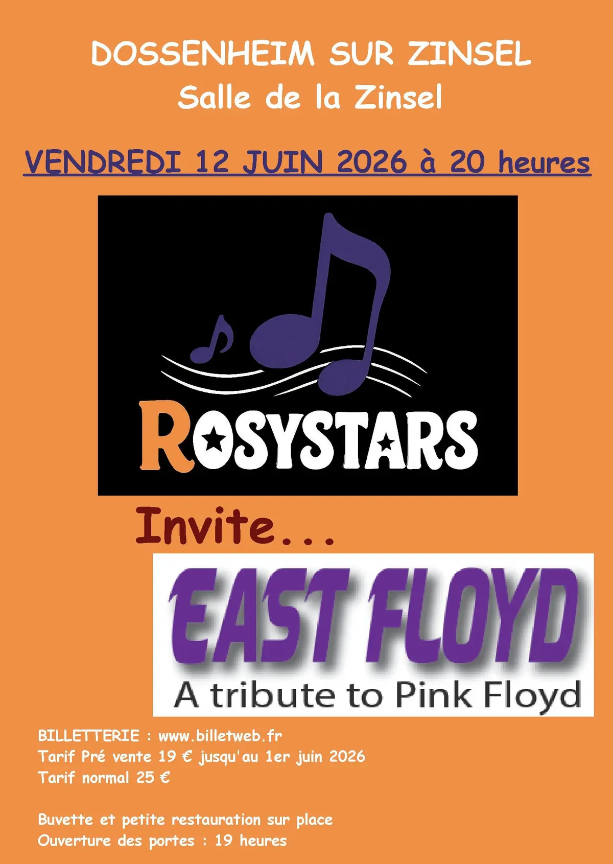 Rosystars invite East Floyd a tribute to Pink Floyd Show