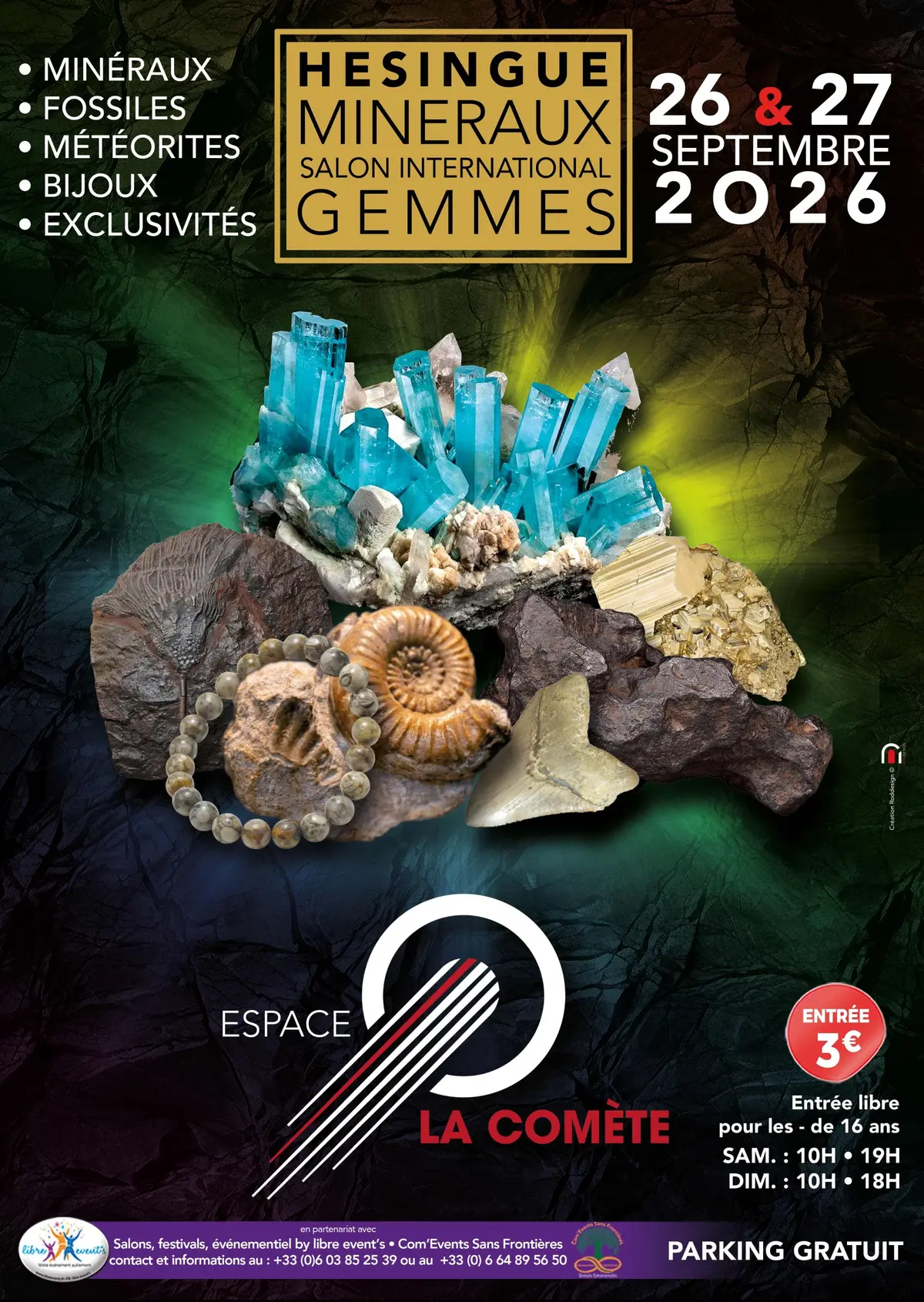 Salon international des minéraux - gemmes - fossiles - joaillerie