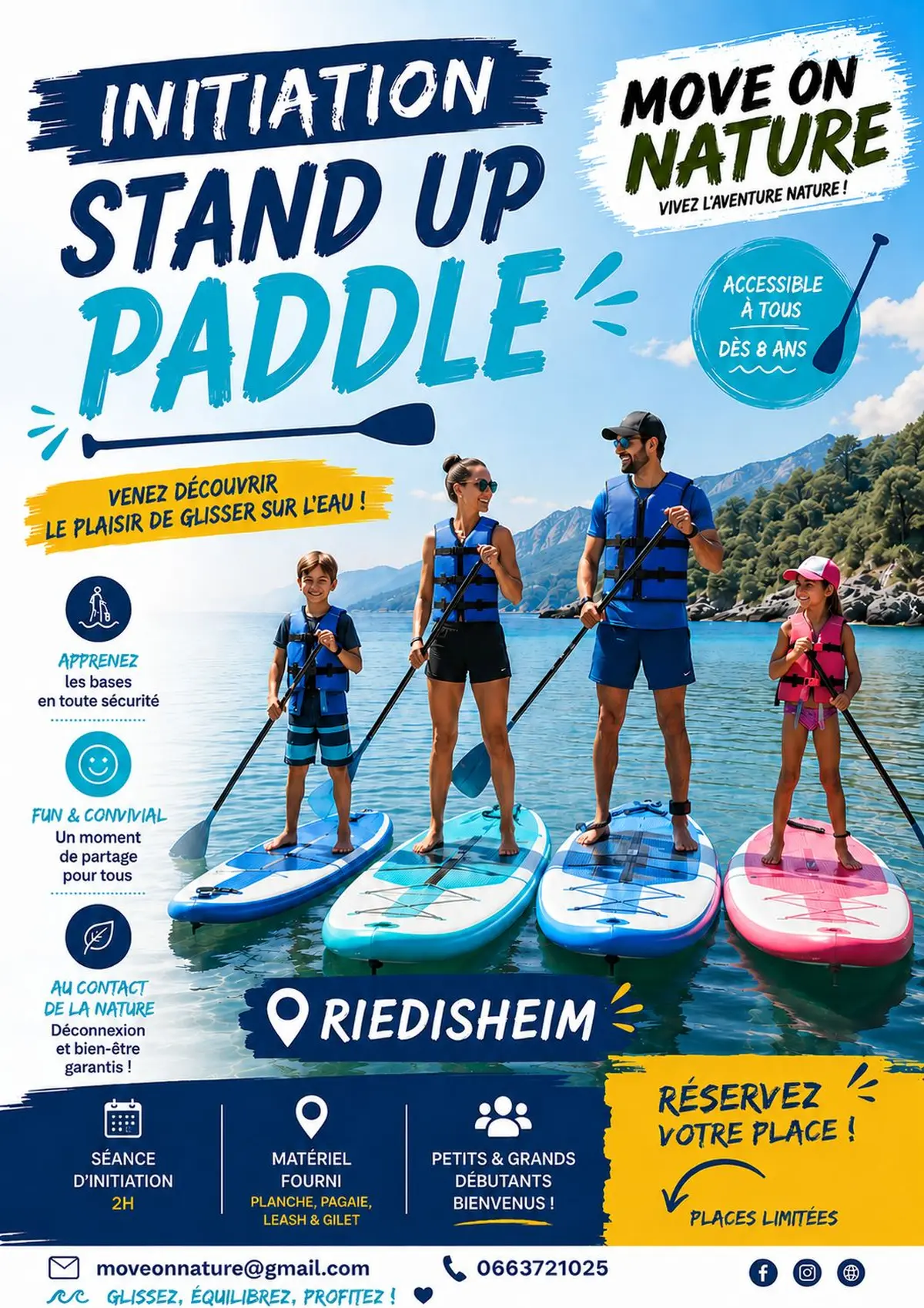 Initiation Stand Up Paddle – 2h d’évasion sur l’eau - MOVE ON NATURE