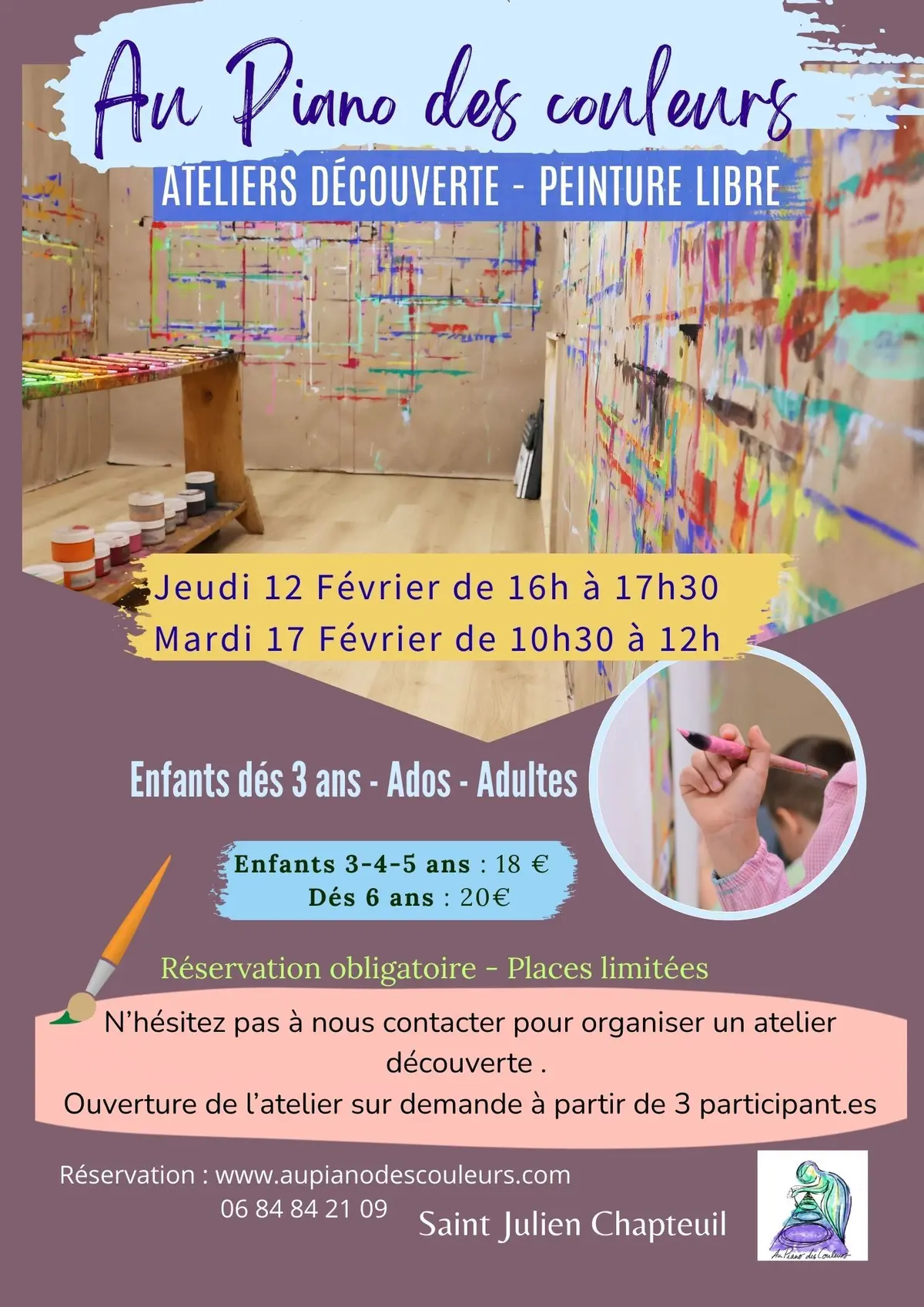 Atelier découverte Peinture Libre