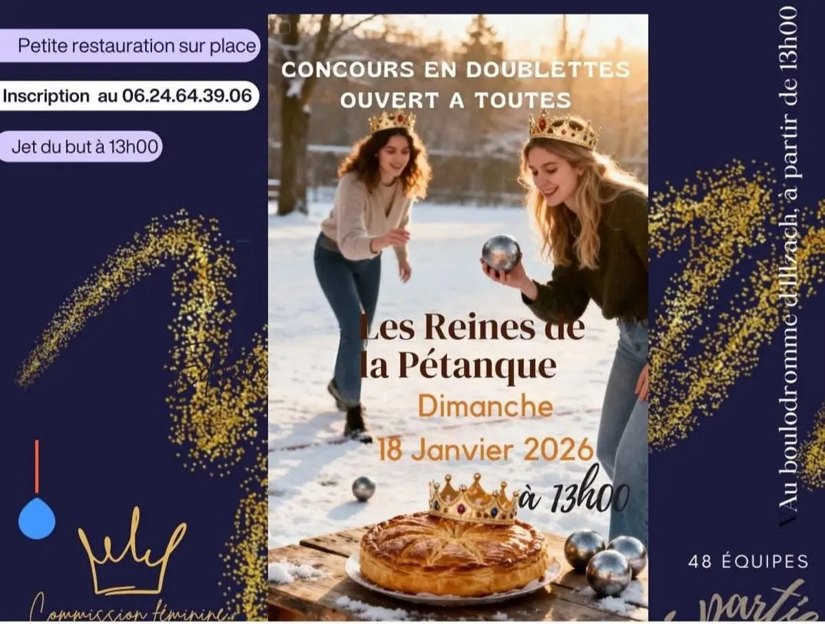 Concours pétanque doublette féminine  