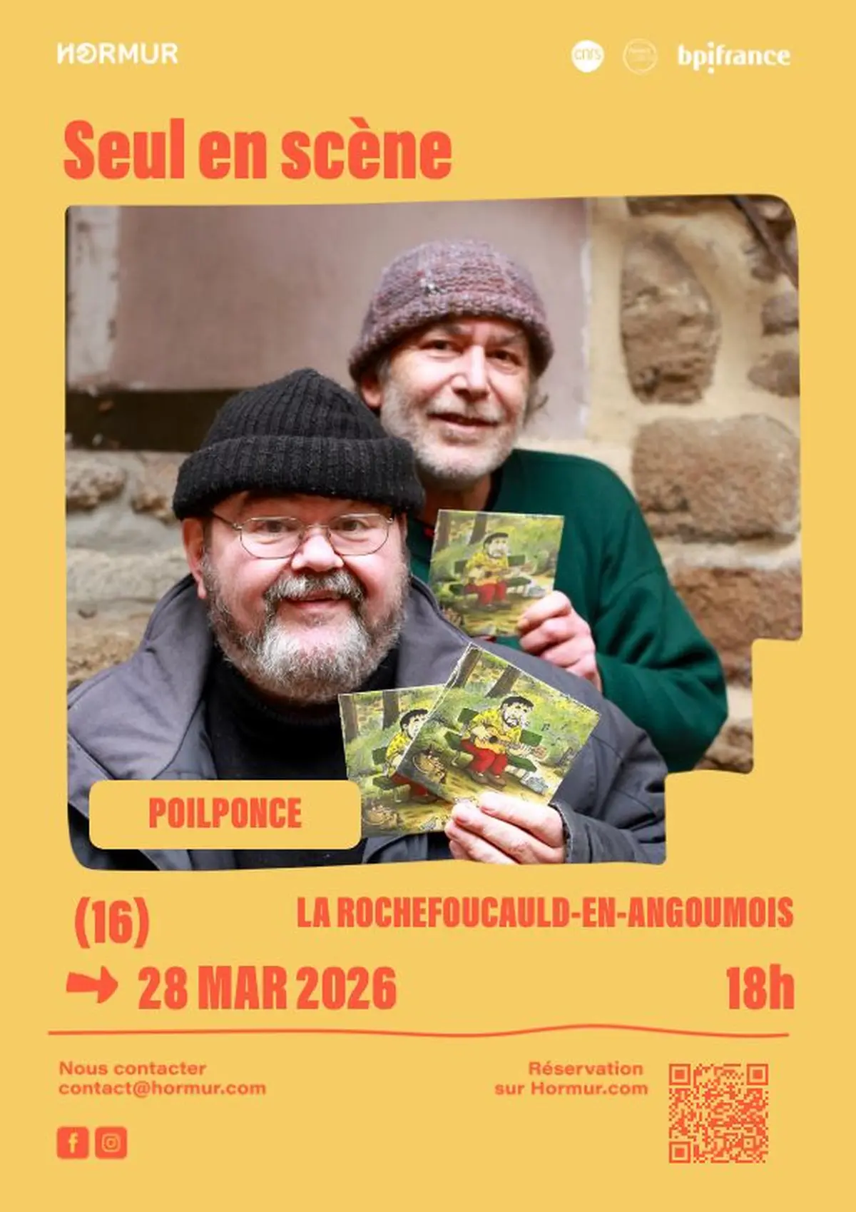 Seul en scène Poilponce à la Chapelle des Bans – Lieu atypique