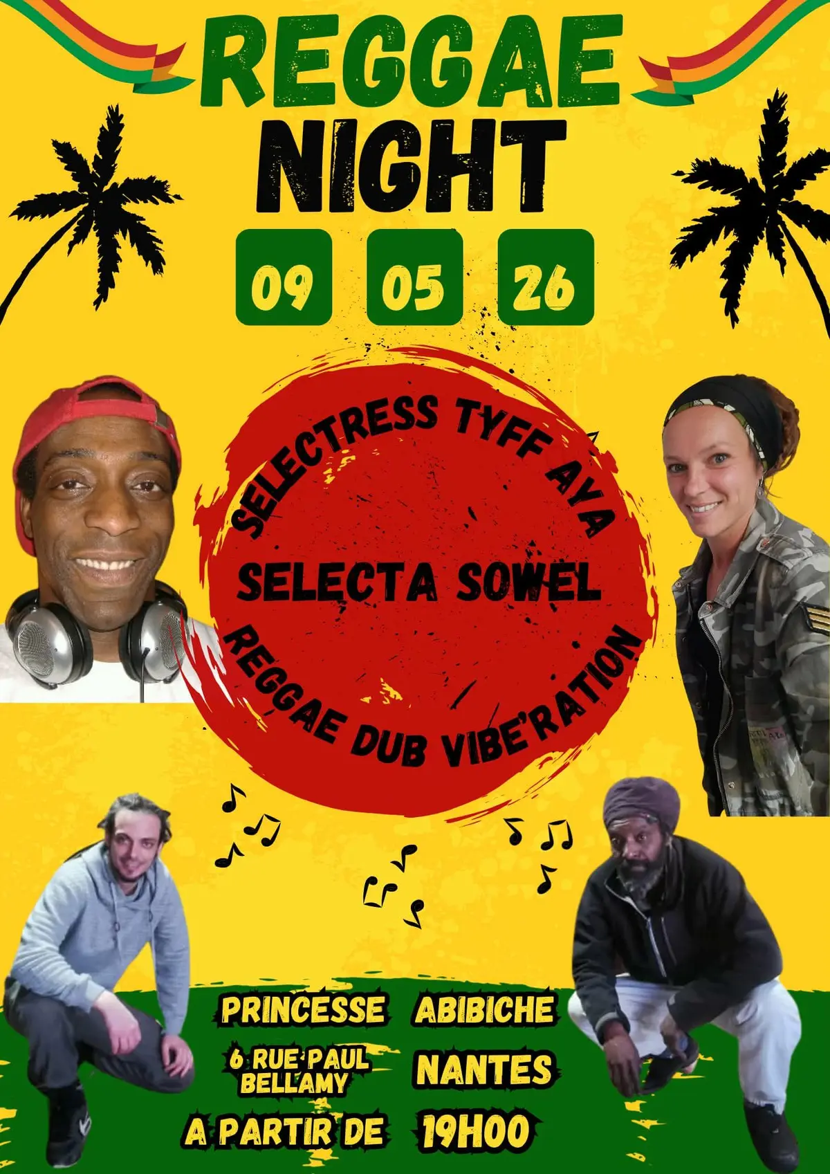 REGGAE NIGHT - Roots Natty Roots sound + Reggae Dub Vibe'Ration + Selecta Sowel