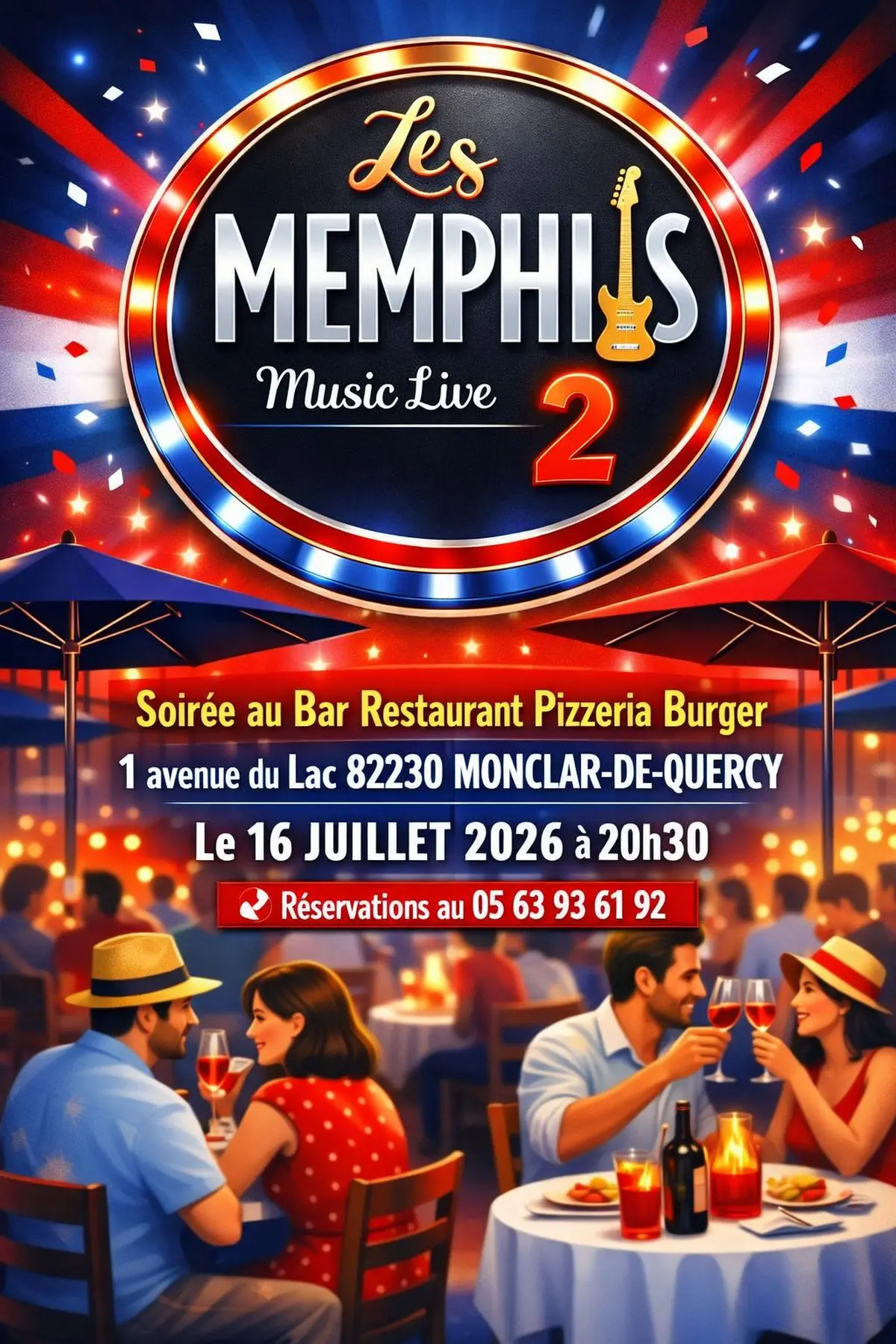 Le duo Les Memphis 2 Guitare Voix Harmonica en Live!