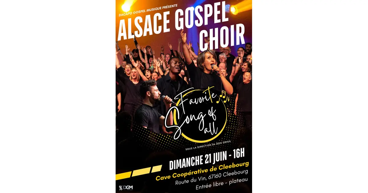 Concert gospel "My favorite song of all"