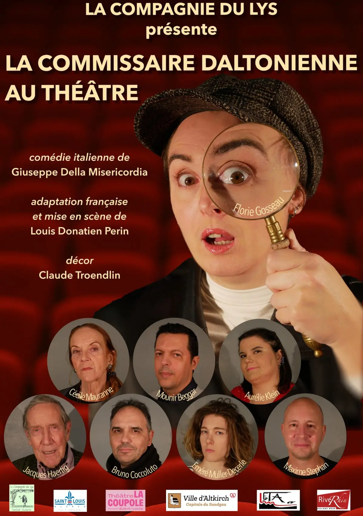La Commissaire Daltonienne au théâtre par La Compagnie du Lys