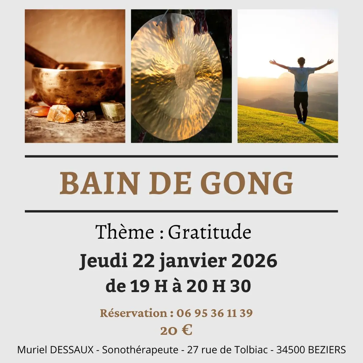 Bain de Gong à Béziers