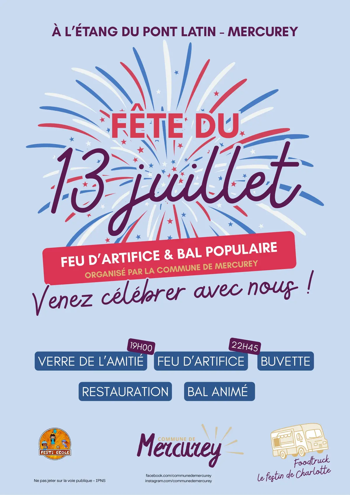 Fête du 13 juillet à Mercurey