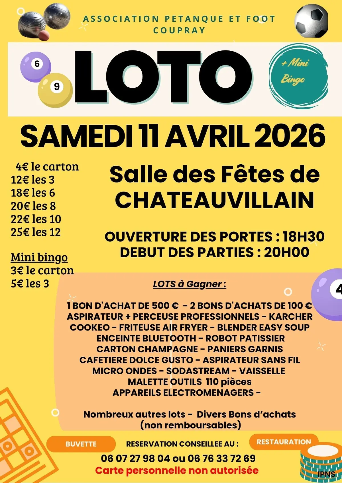 SUPER LOTO à Chateauvillain (52)