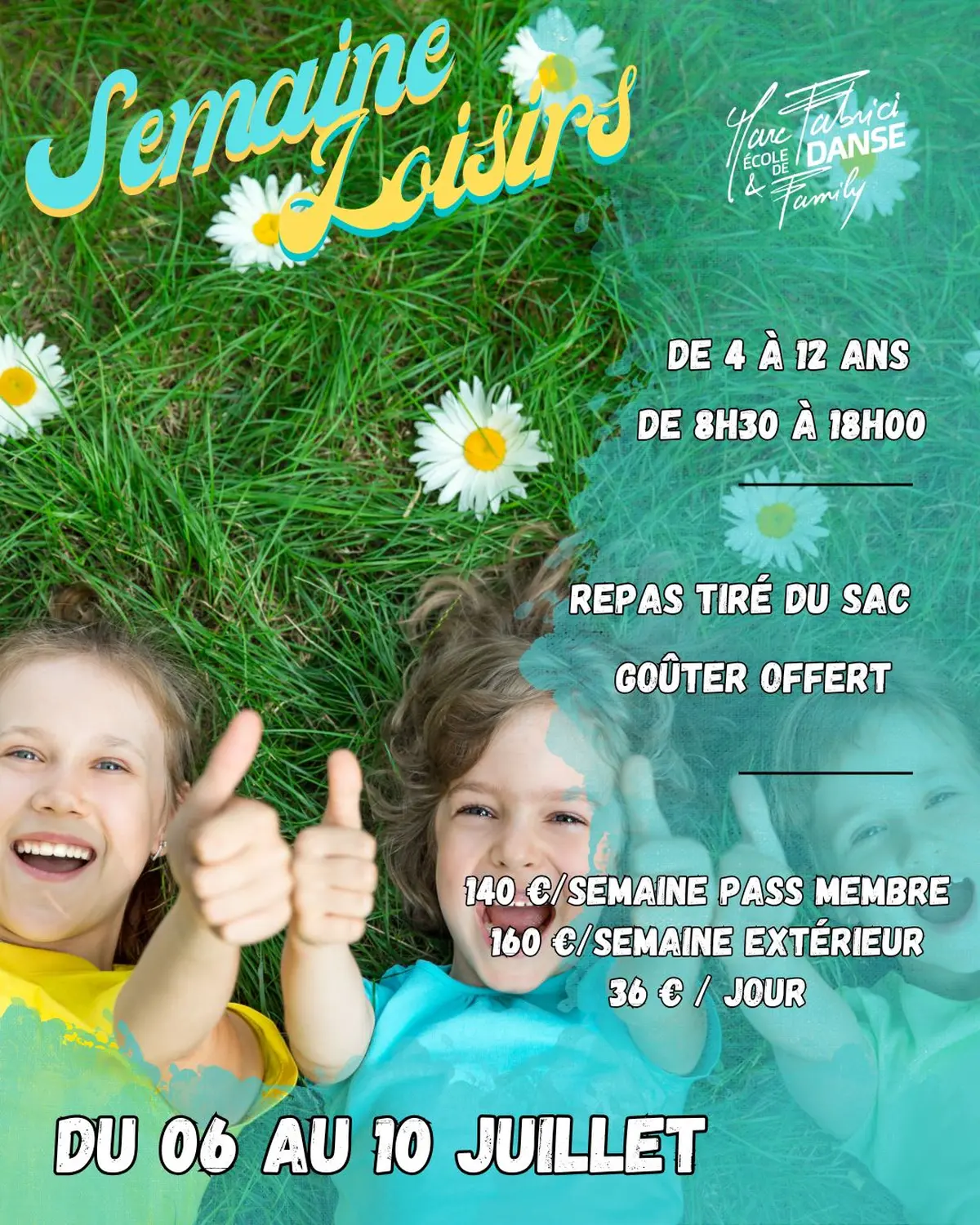 Une semaine dynamique pour les enfants à l’École de Danse Marc Fabrici & Family