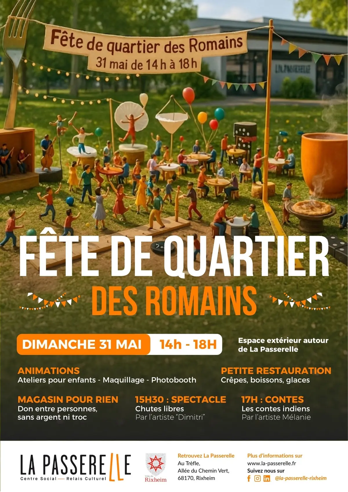 Fête de quartier des Romains à Rixheim