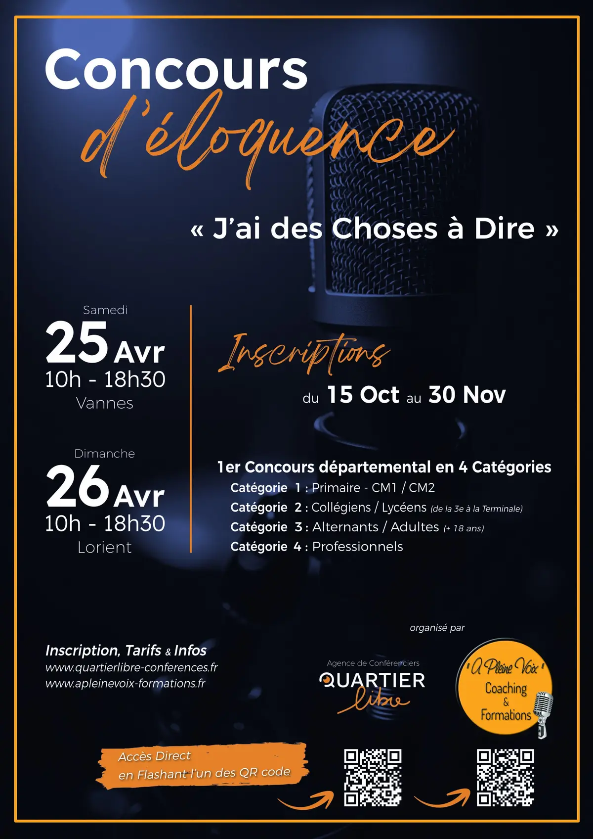 Concours d'éloquence : j'ai des choses à dire