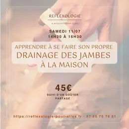 Atelier : apprendre le drainage des jambes pour le pratiquer chez soi