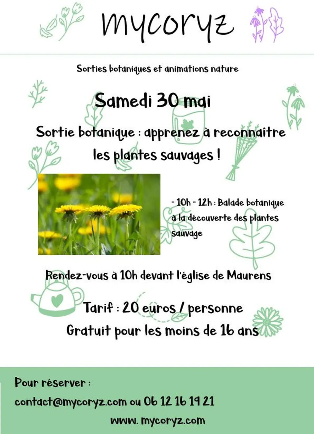 Sortie botanique à Maurens