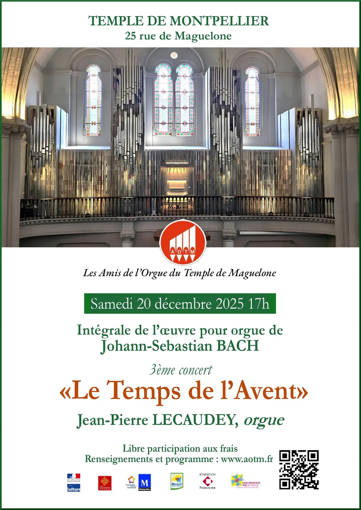 Intégrale de l'oeuvre pour orgue de Bach - Le temps de l'Avent