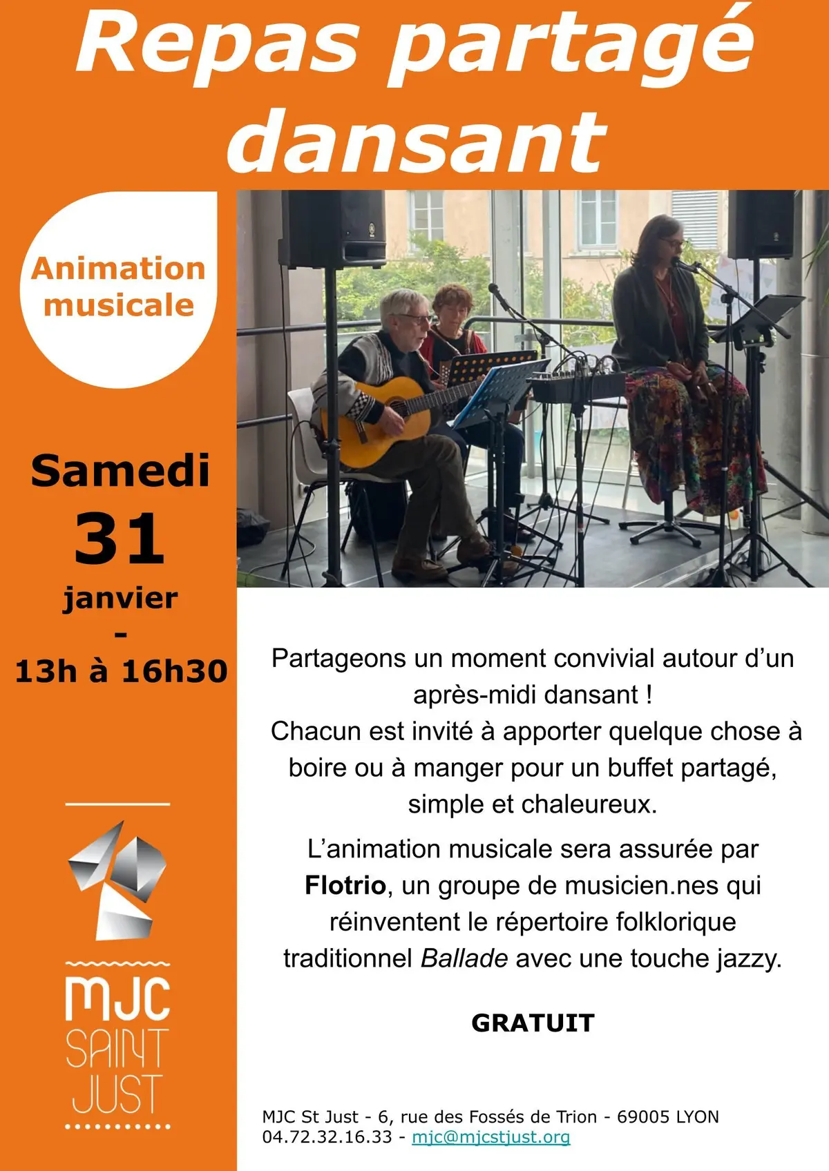 Repas partagé dansant