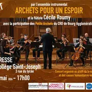 Concert Archets pour un espoir et la flûtiste Cécile Roumy