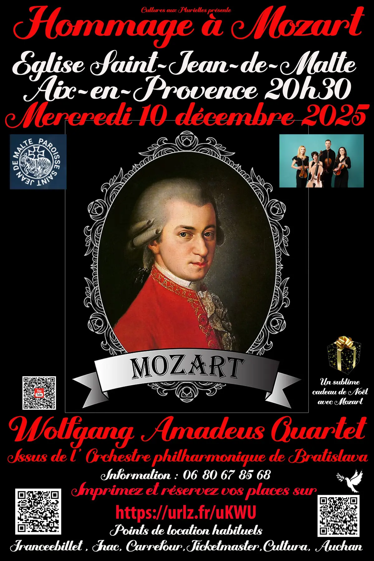Wolfgang Amadeus Quartet : Hommage à Mozart