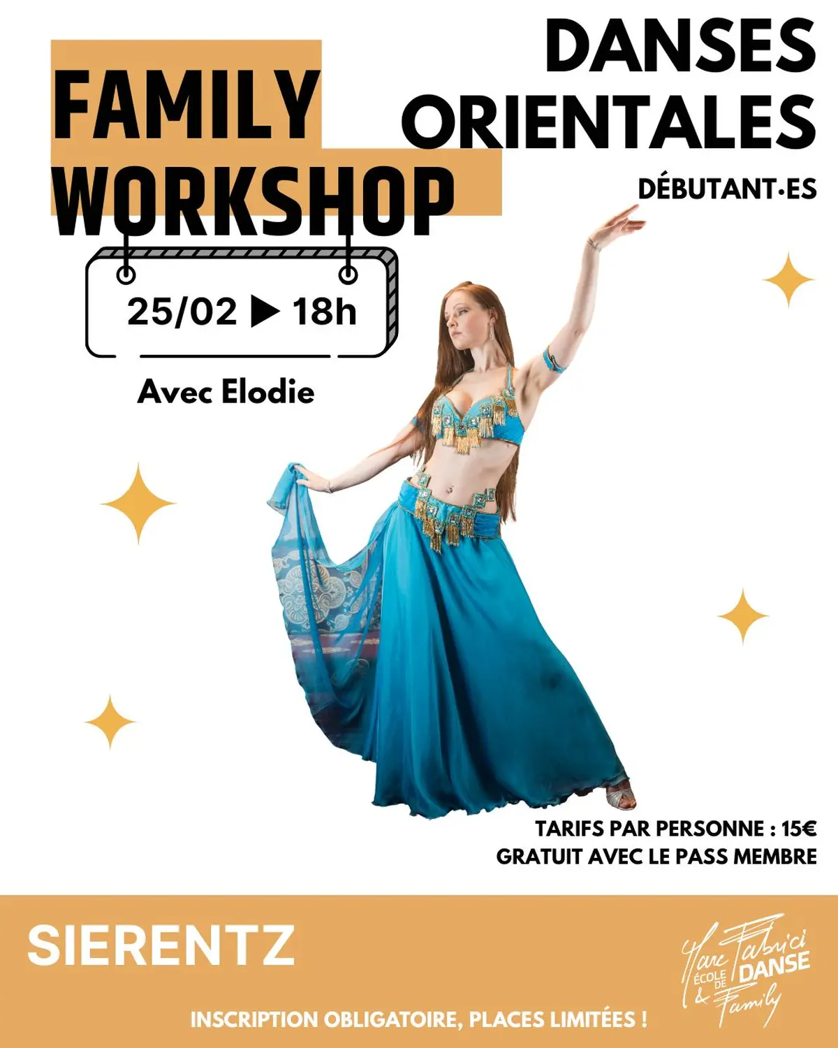 Family Workshop – Danses Orientales (Tous niveaux)
