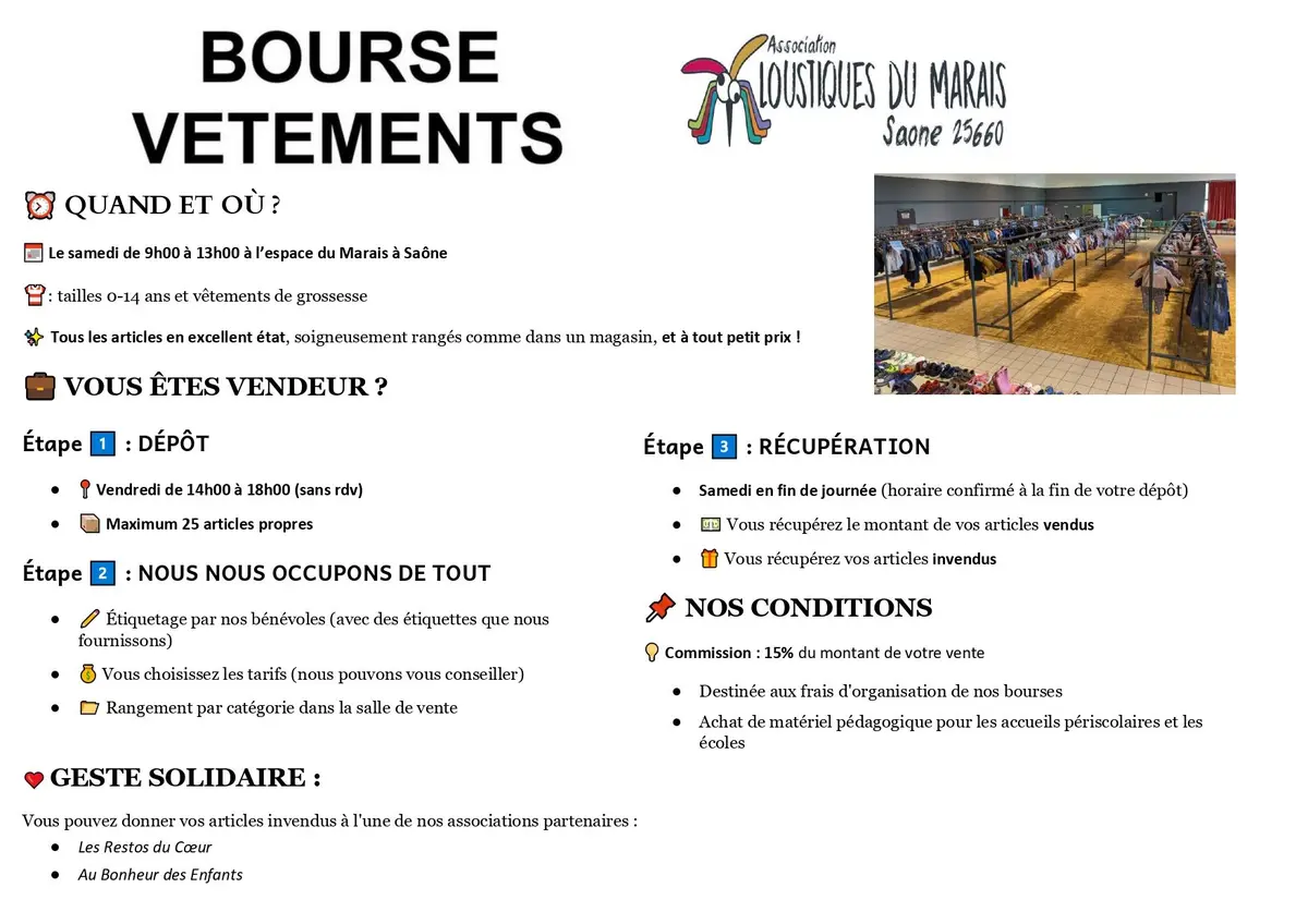 Bourse aux vetements