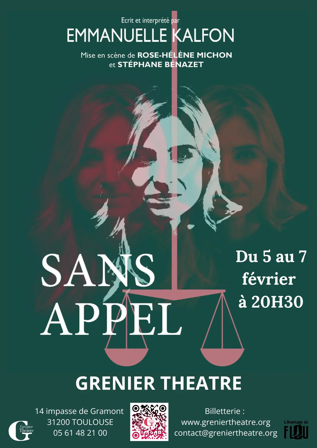 Sans Appel - Emmanuelle Kalfon / seule en scène