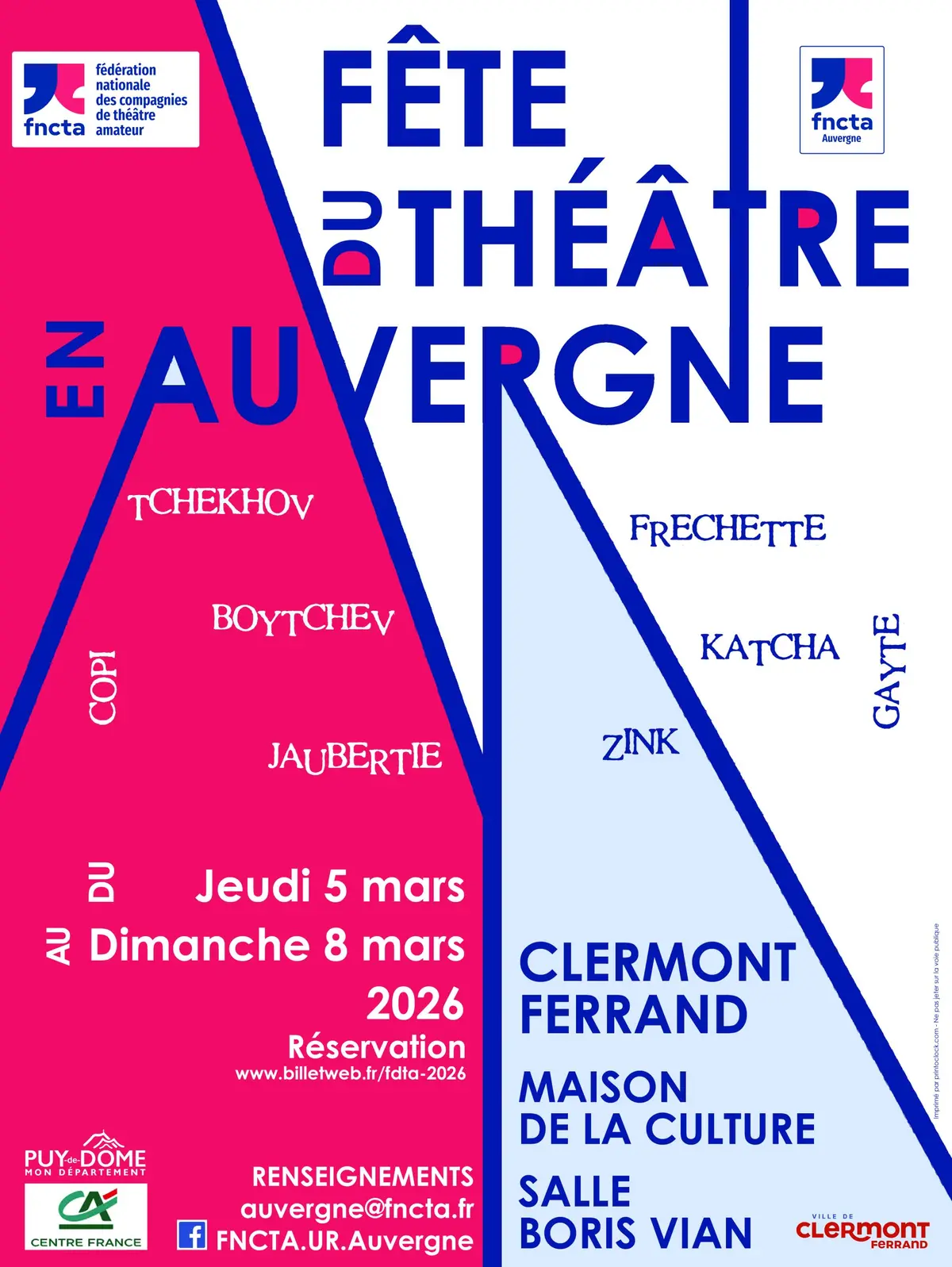 Fête du Théâtre en Auvergne