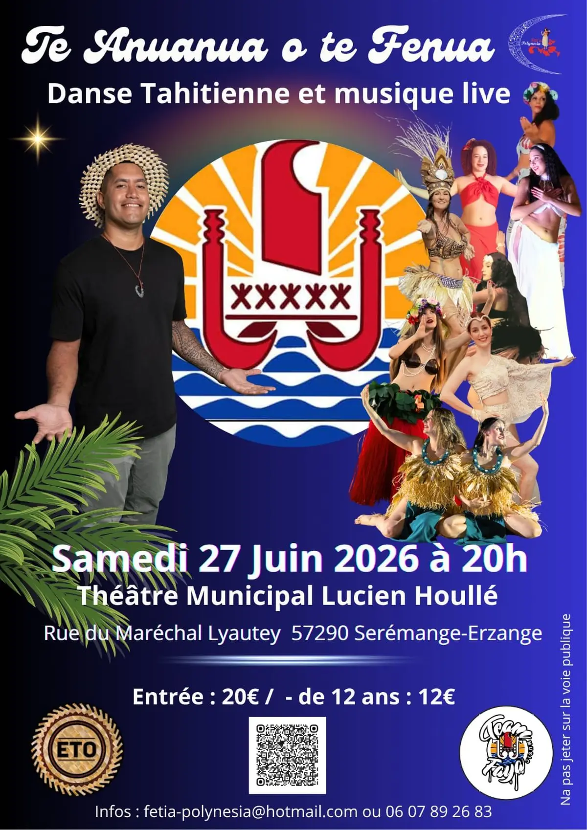 Spectacle Danse Tahitienne et musique live Te Anuanua o te Fenua
