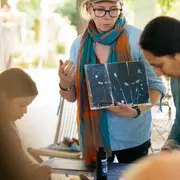 Atelier artistique : découverte du cyanotype