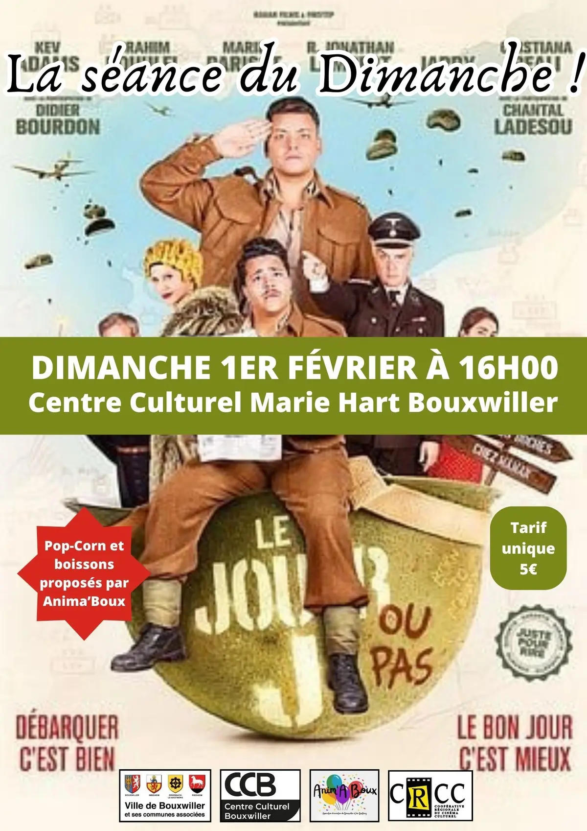 Cinéma au centre culturel, la Séance du Dimanche : Le Jour J