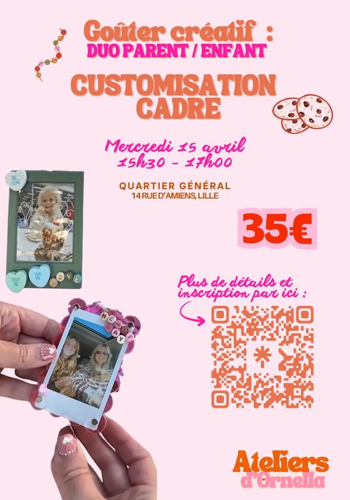 Goûter créatif - parent/enfant par les ateliers d'ornella