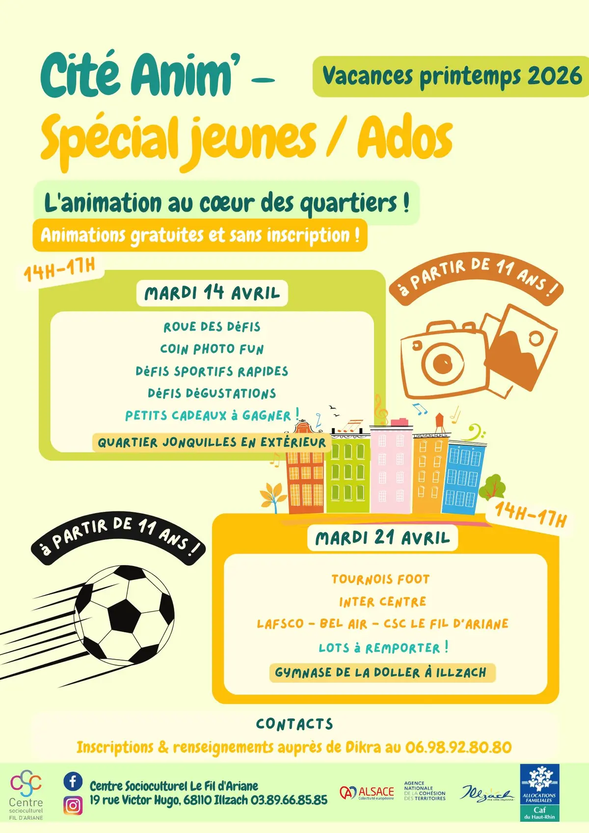 CITÉ ANIM’ – Les vacances de printemps commencent ici !