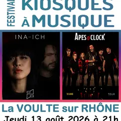 Festival Kiosques à Musique, Concerts : INA ICH – APES O'CLOCK