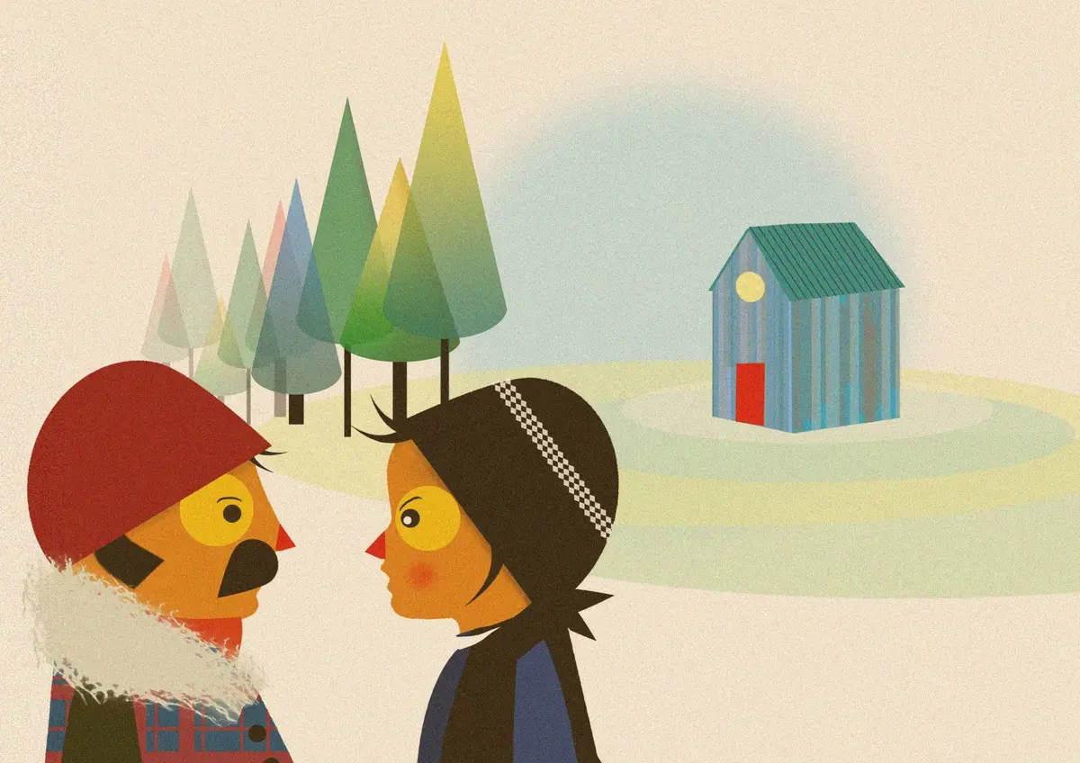 Hansel et Gretel sous la lampe