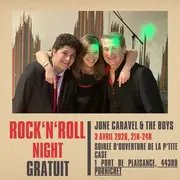 Concert rock'n'roll June Caravel & the boys - ouverture de la p'tite case