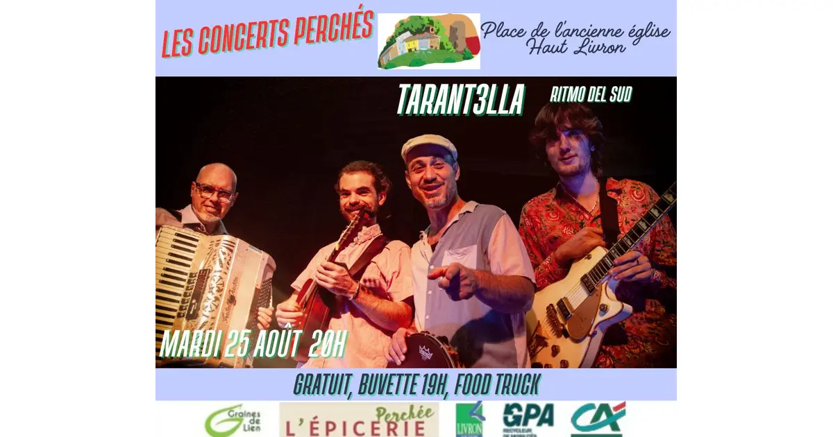 Concert Perché avec le groupe Tarant3lla