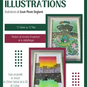 Exposition d'illustrations de Soum Phone Singharat