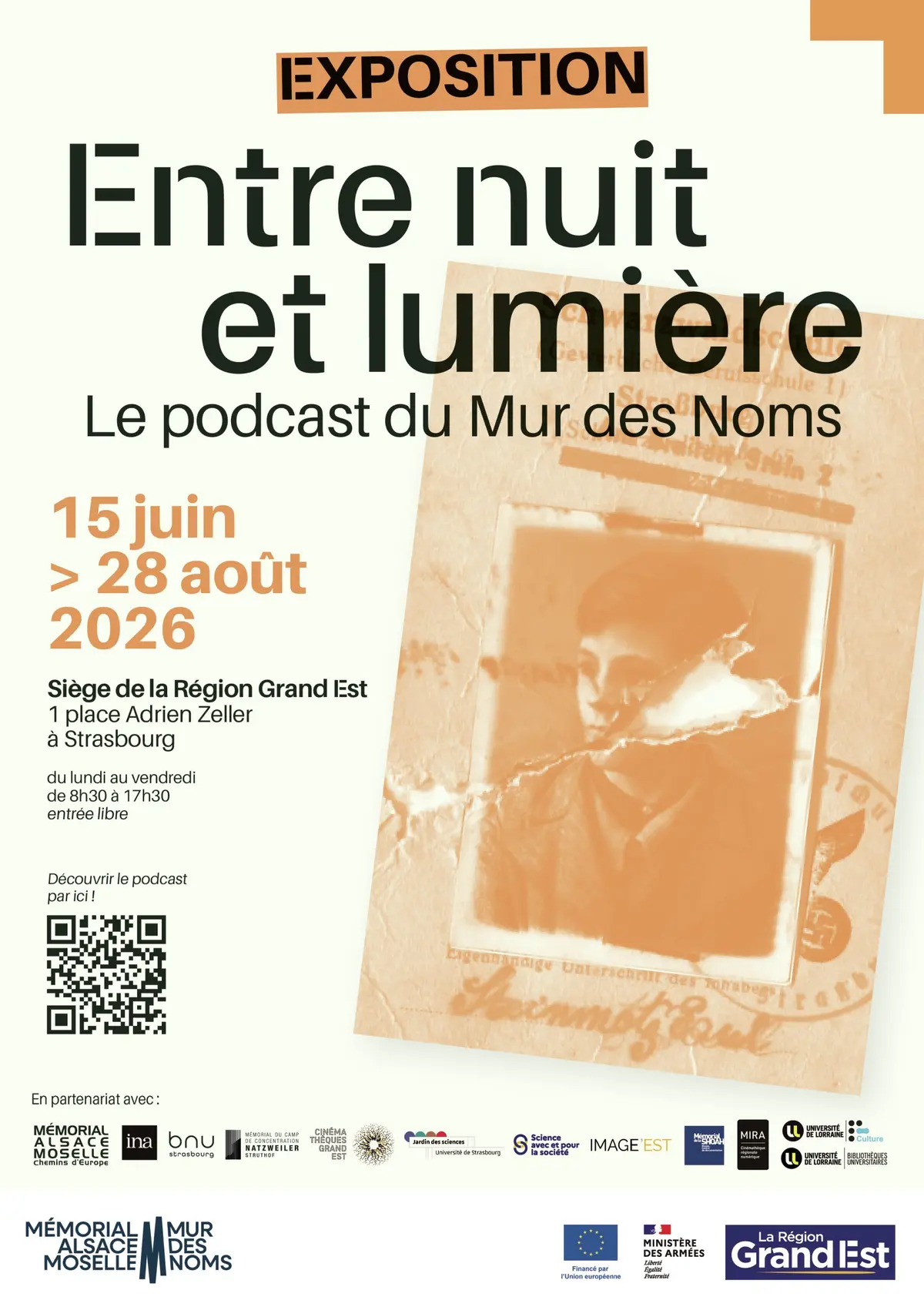 Exposition : Entre nuit et lumière, le podcast du Mur des Noms