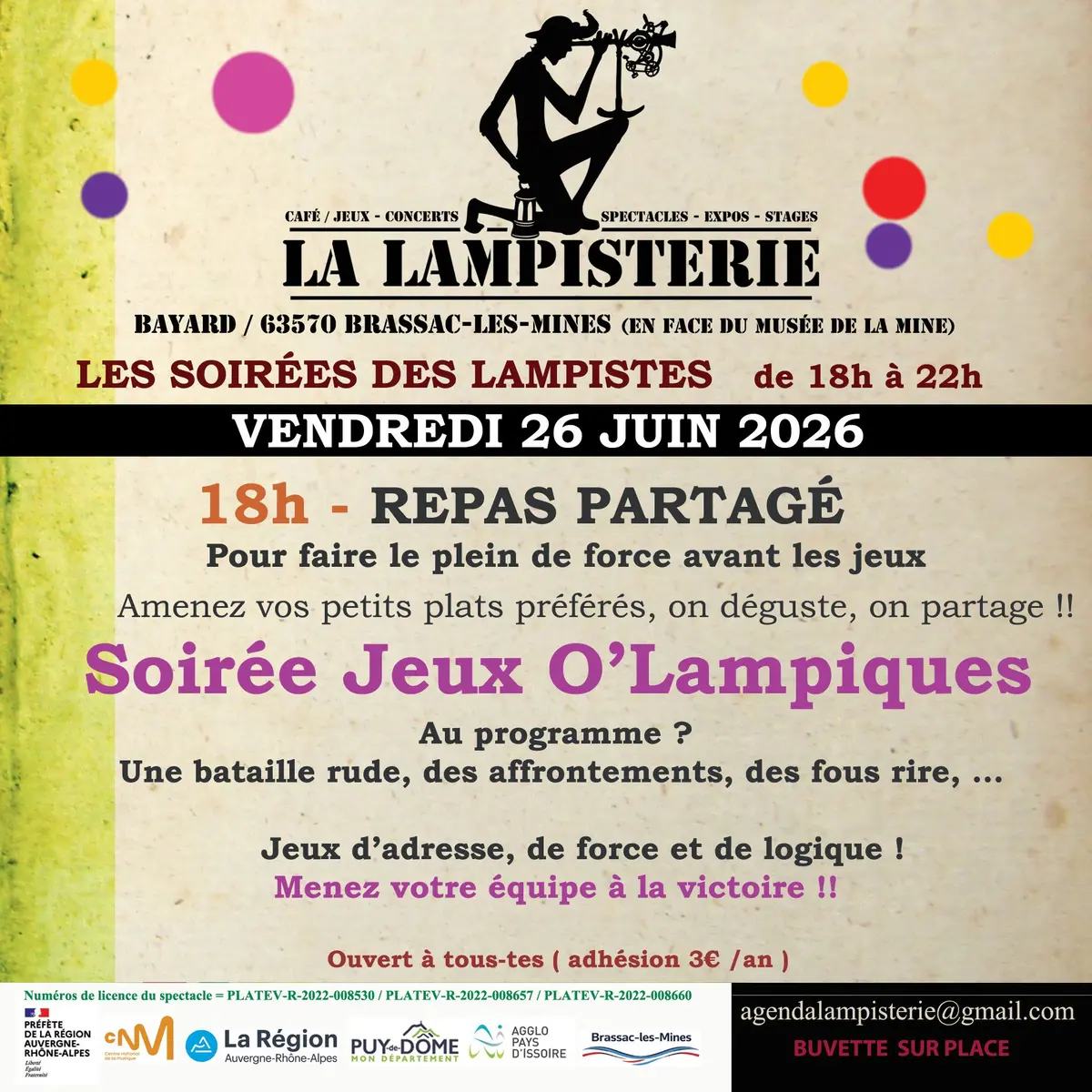 Soirée jeux O'lampiques 