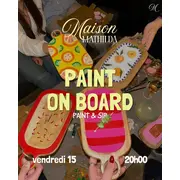 Atelier peinture sur planche en bois par Maison Mathilda au QG
