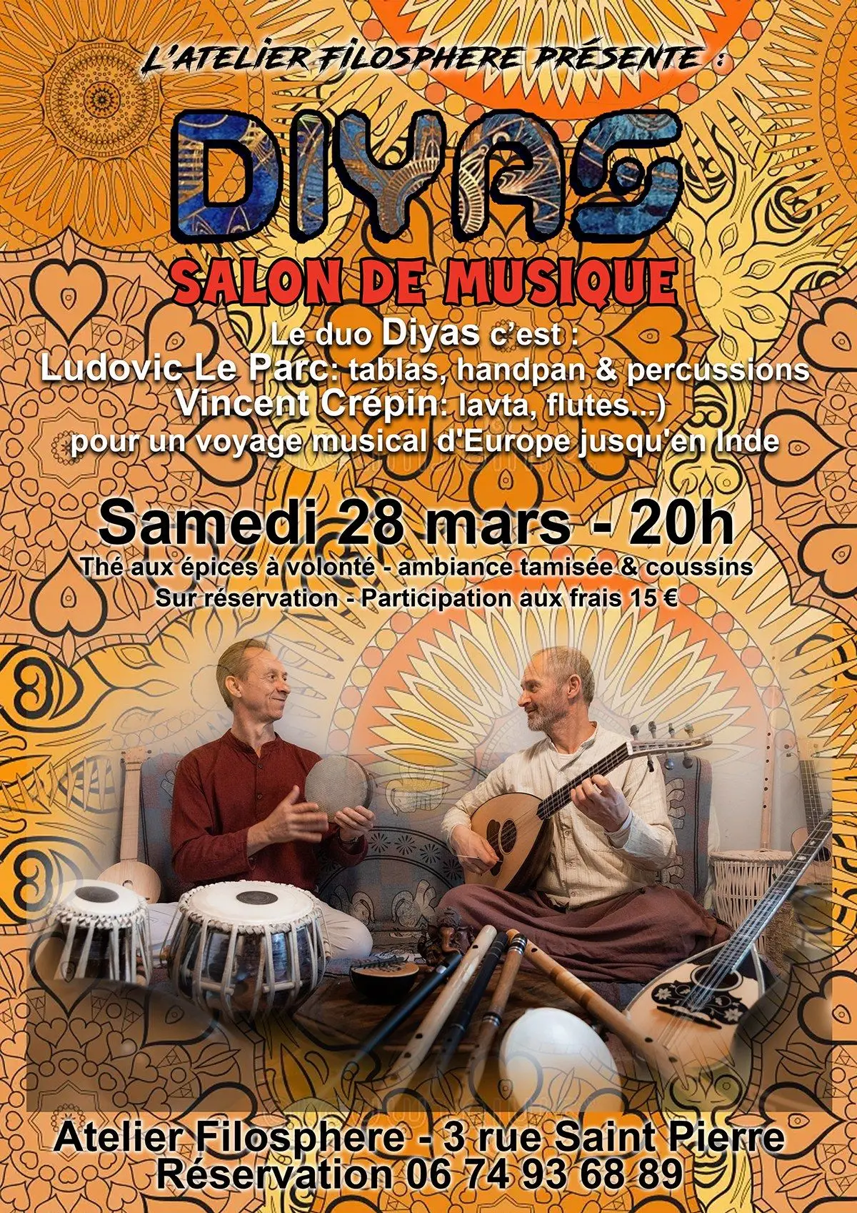 Salon de musique : Un voyage musical de la Grèce à l’Inde